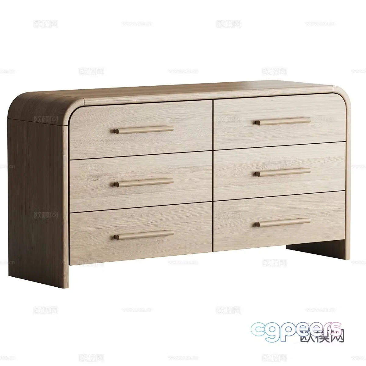 Modern side cabinet Solid wood side cabinet Solid wood decorative cabinet Low cabinet Trophy storage cabinet Storage cabinet 3D model