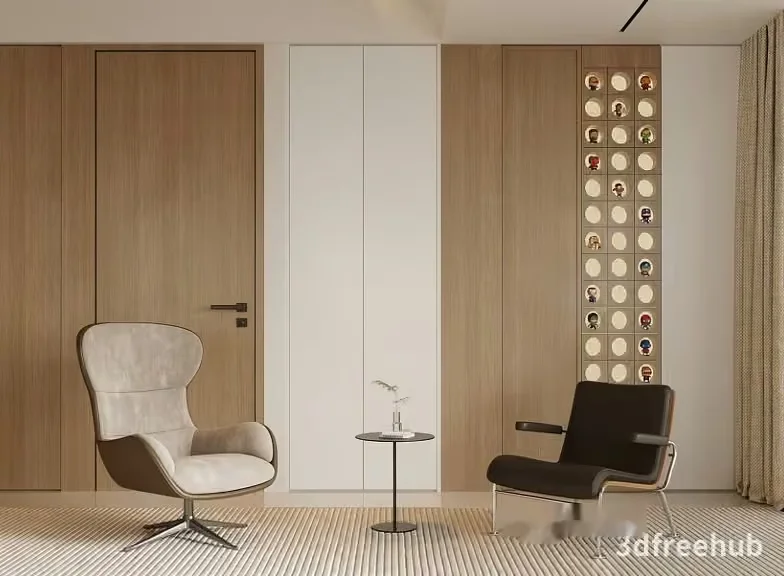 Modern Minimalist Interior 3D Model – 21986 – VRAY Render
