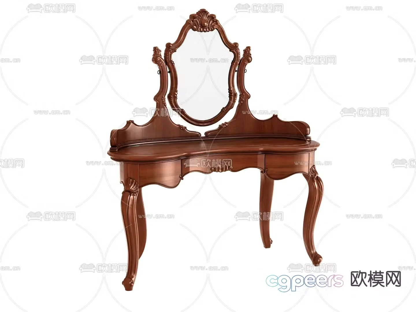European dressing table 3D model