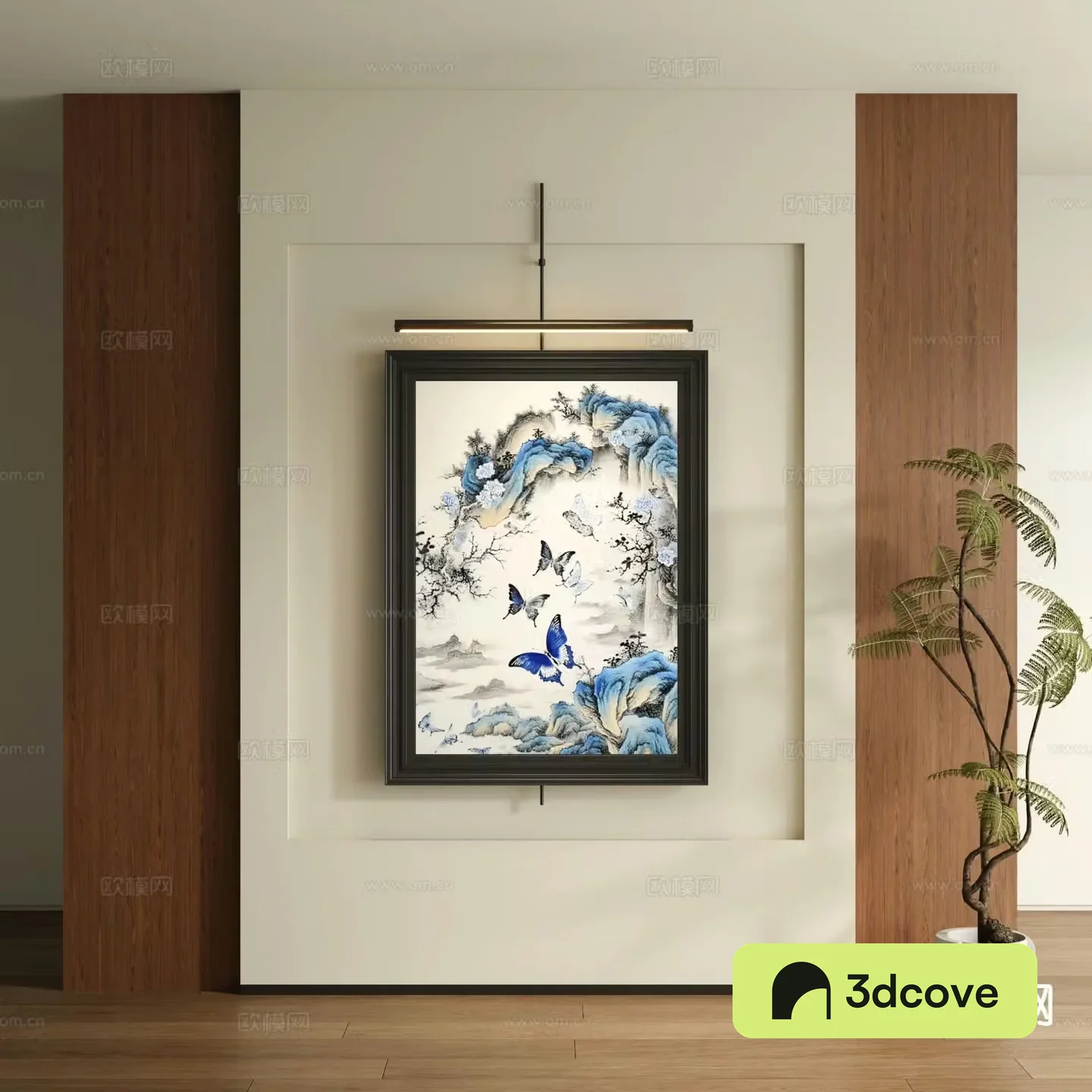 New Chinese style decorative painting art painting butterfly hanging painting