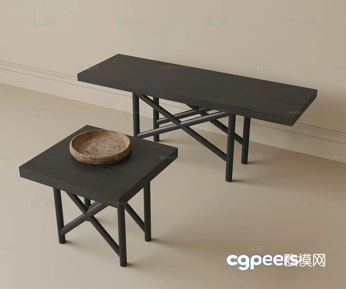 Modern stool 3d model