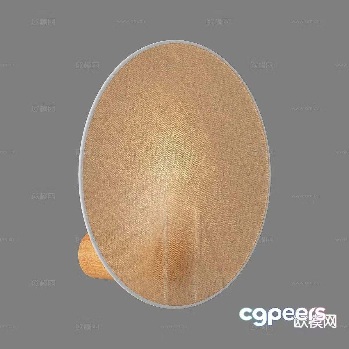 Simple wall lamp round wall lamp 3d model