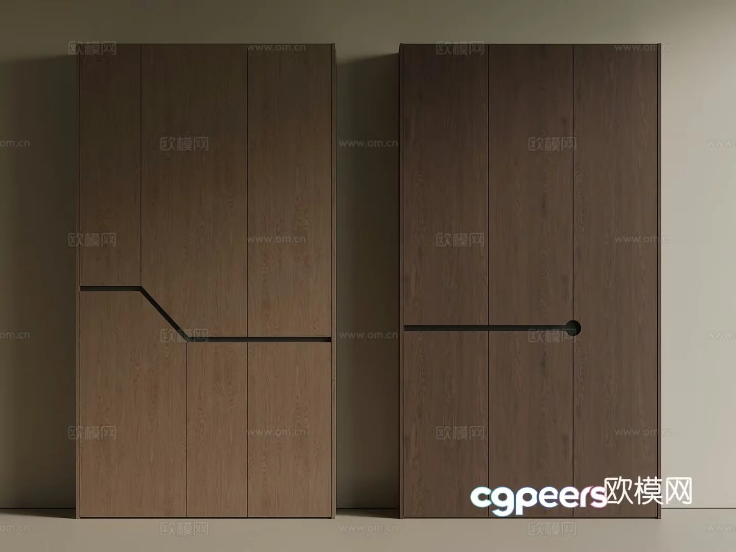 Middle Chinese style balcony cabinet locker storage cabinet 3d model