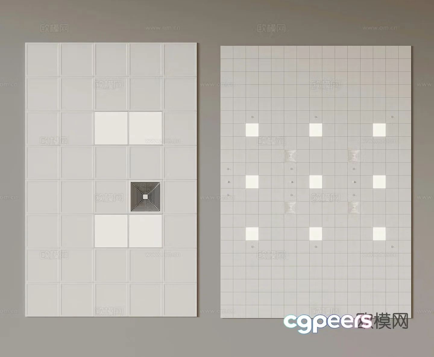 Modern ceiling 3d model