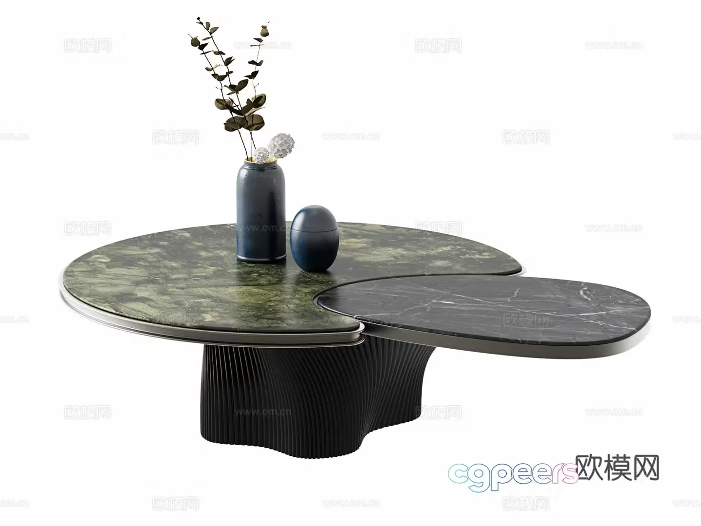Modern marble coffee table 3d model
