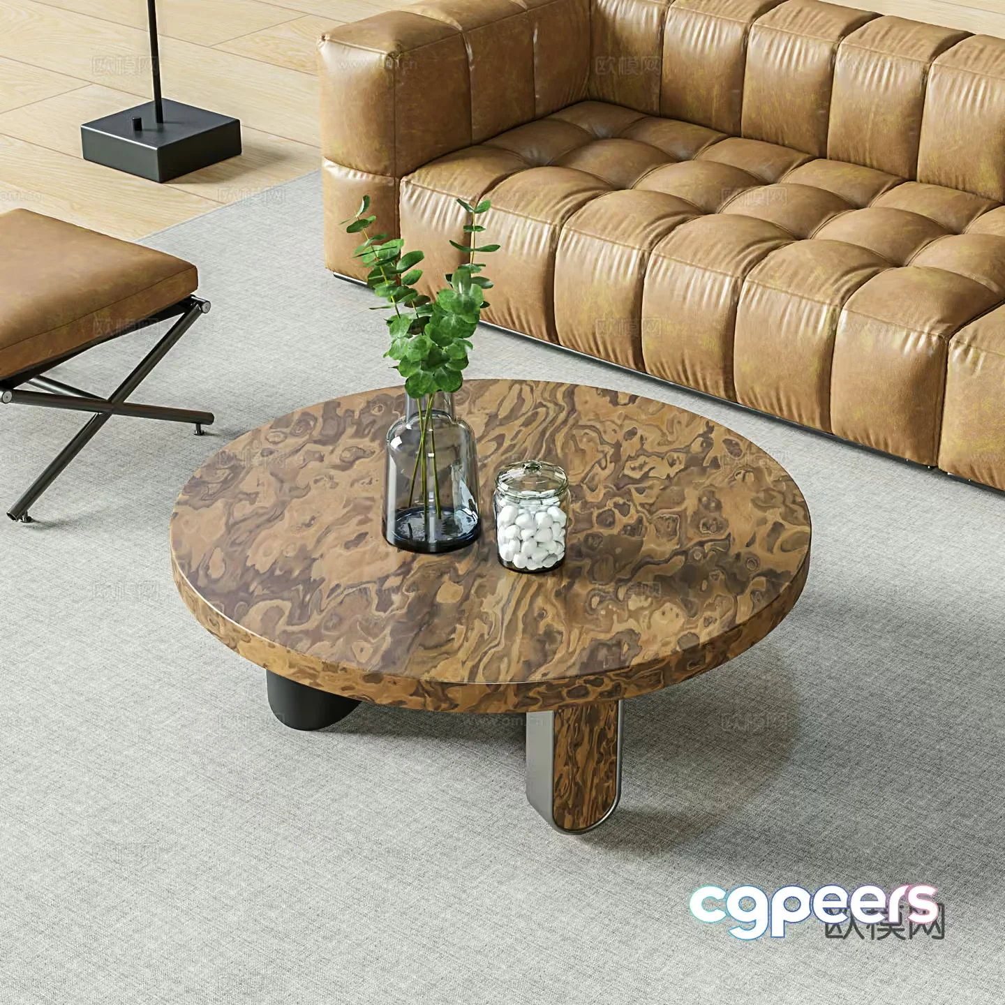 Wabi Vintage Coffee Table 3D Model