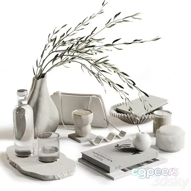 3ds Max Free – Decorative set Bloom