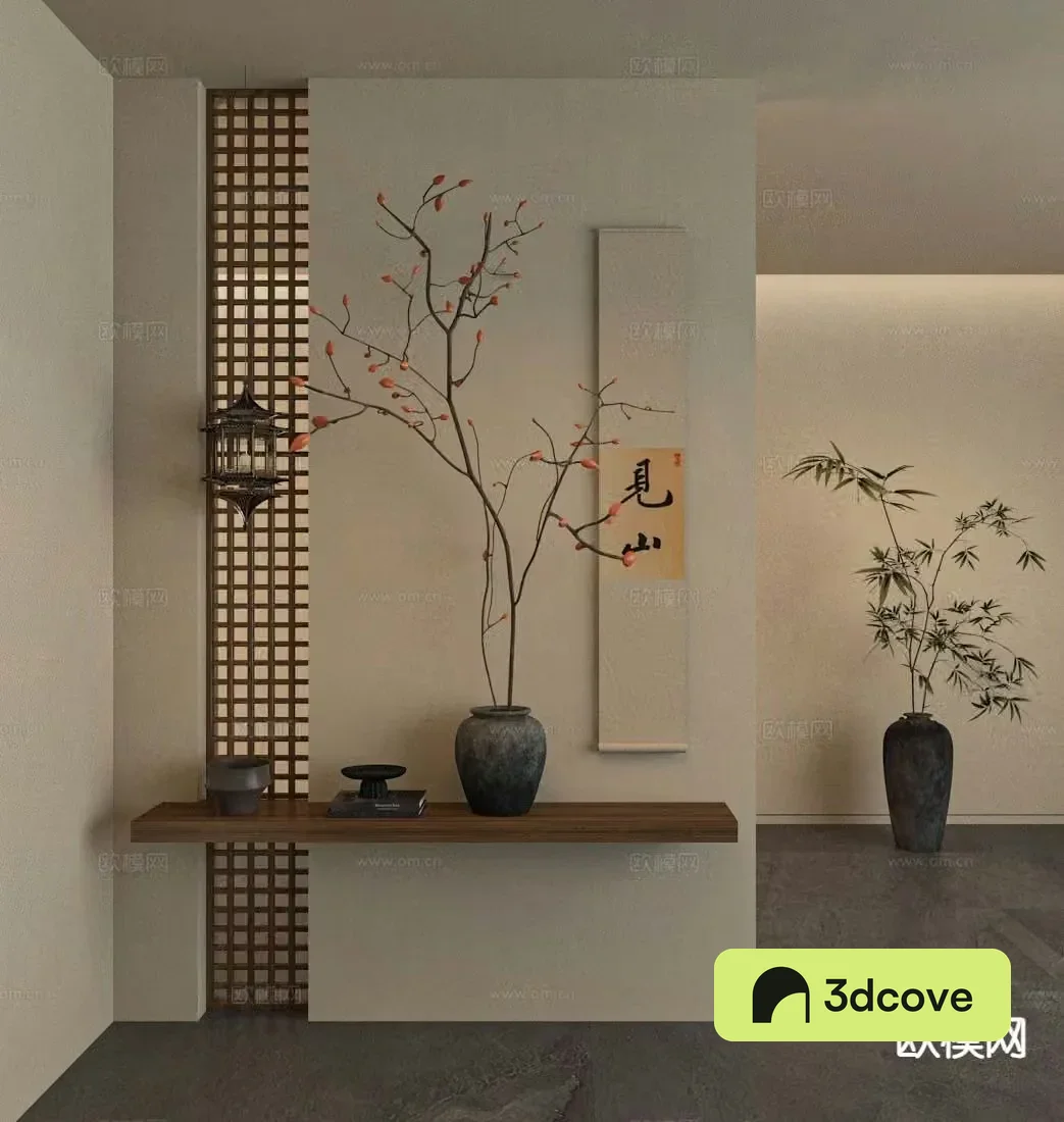 Wabi-sabi entrance partition