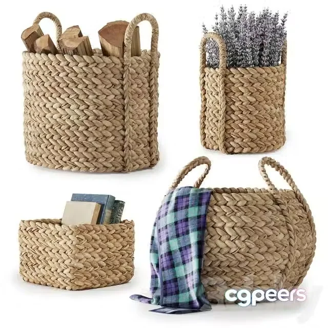 3ds Max Free – Pottery Barn Beachcomber Baskets 01