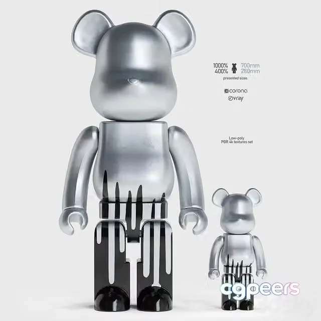 3ds Max Free – Bearbrick KRINK