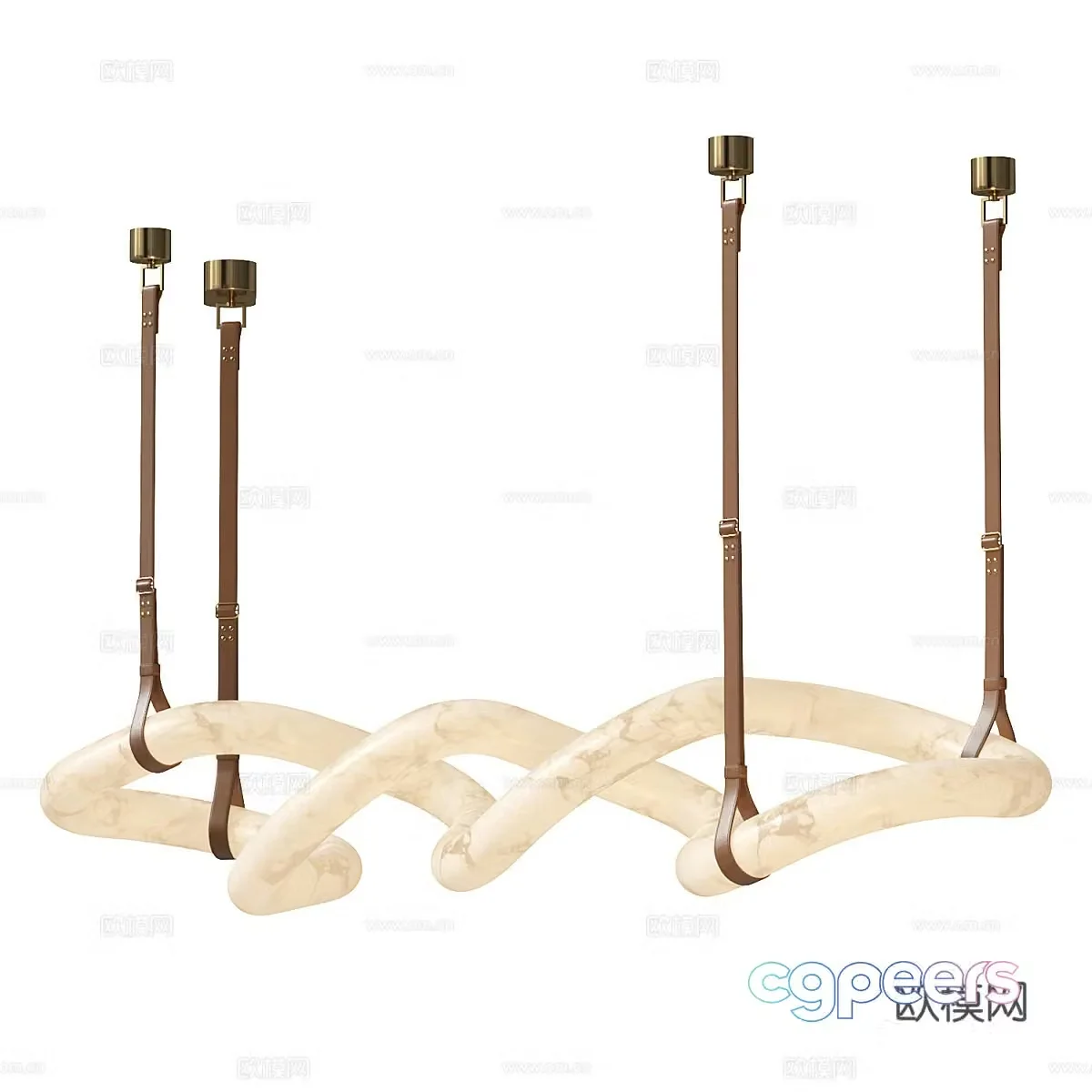 Modern simple chandelier chandelier simple chandelier restaurant chandelier lamp 3d model