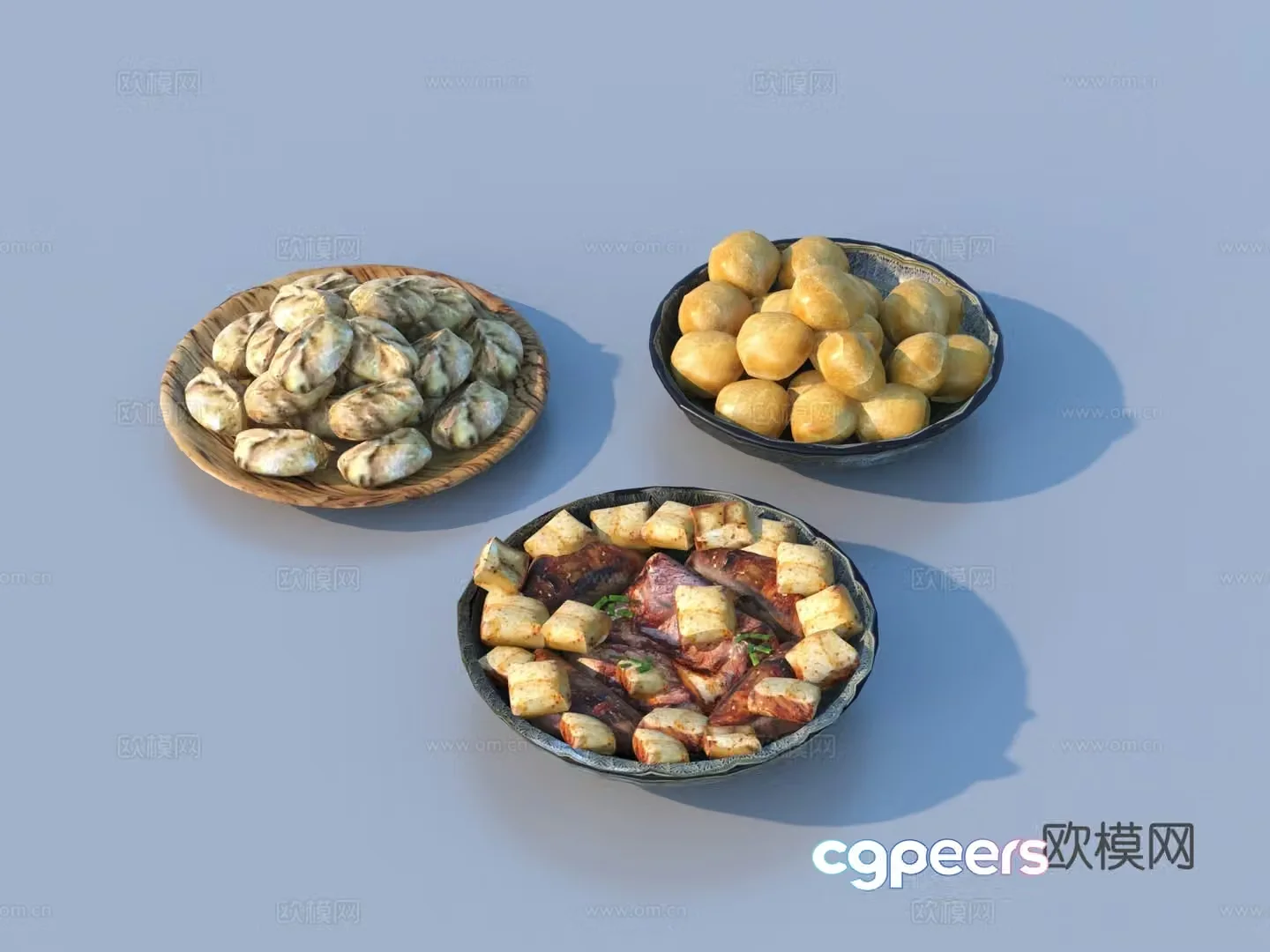Food Chinese food Western food Food 3D model