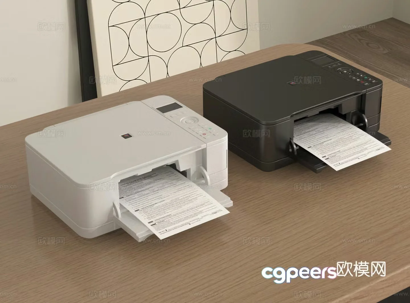 printer copier 3d model