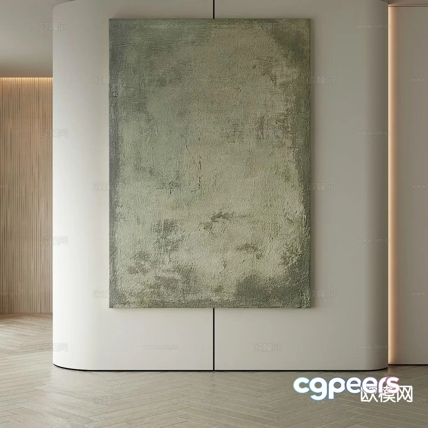 Modern art painting texture painting decorative painting 3d model