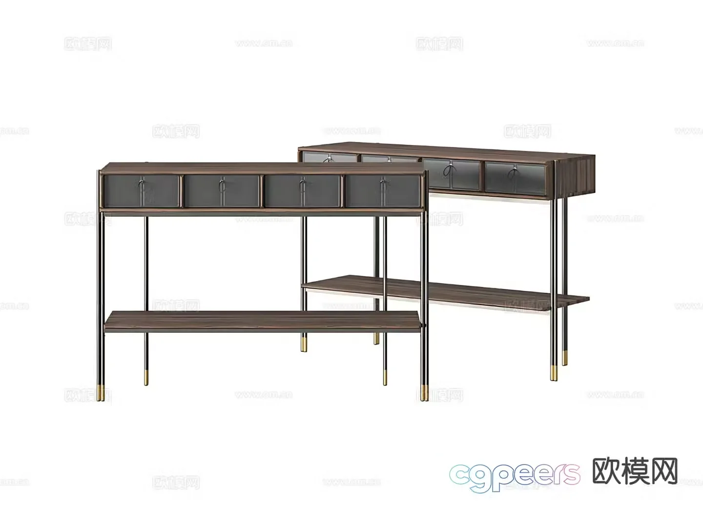 Sofa back table side table 3d model