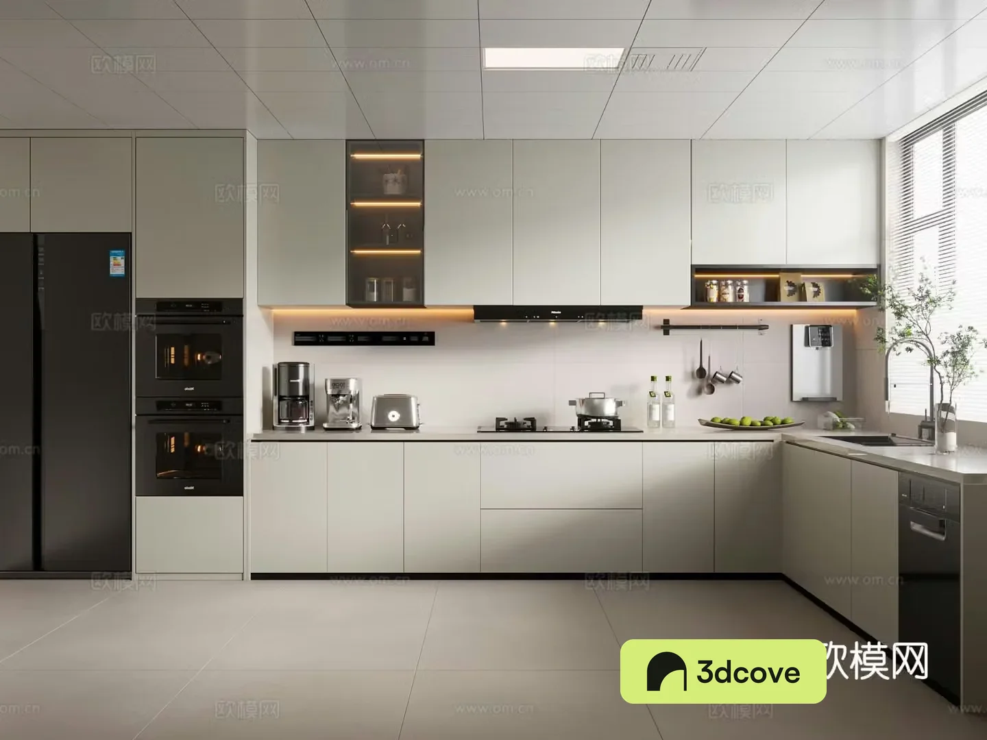 Modern kitchen kitchenware