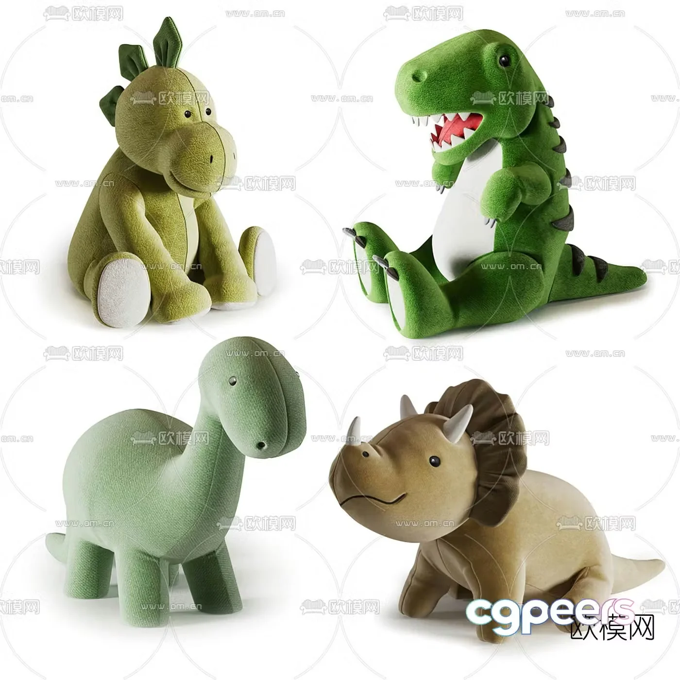 Modern children’s dinosaur toy ragdoll 3d model