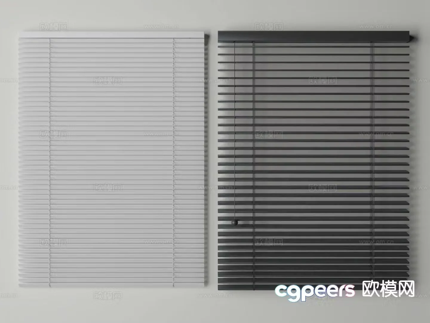 Modern curtains curtains blinds 3d model