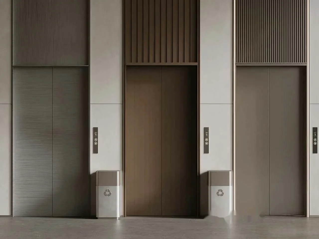 Modern Elevator Doors 3D Model – 19228 – VRAY Render