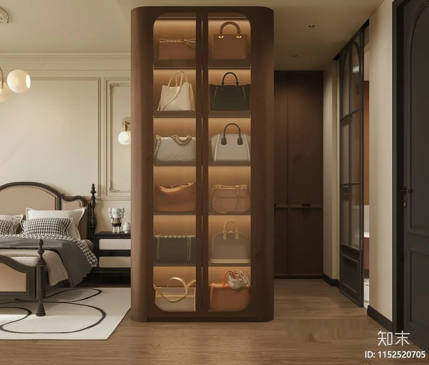 Cozy Bedroom 3D Model – 7832 – VRAY Render