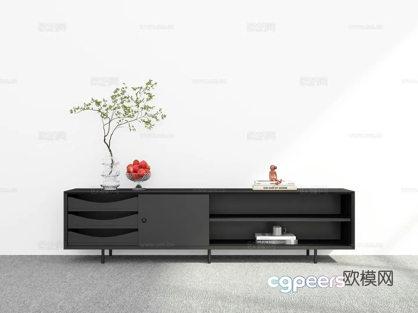 Modern TV cabinet 3d model
