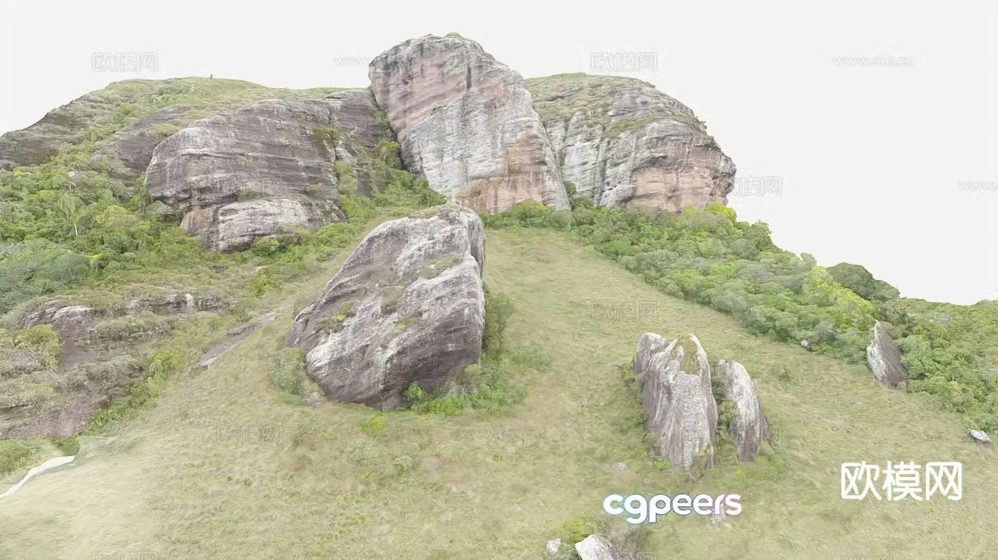 Mountain terrain mountains hills 3d model