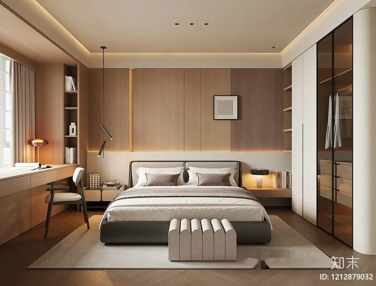 Modern Bedroom 3D Model – 6906 – VRAY Render