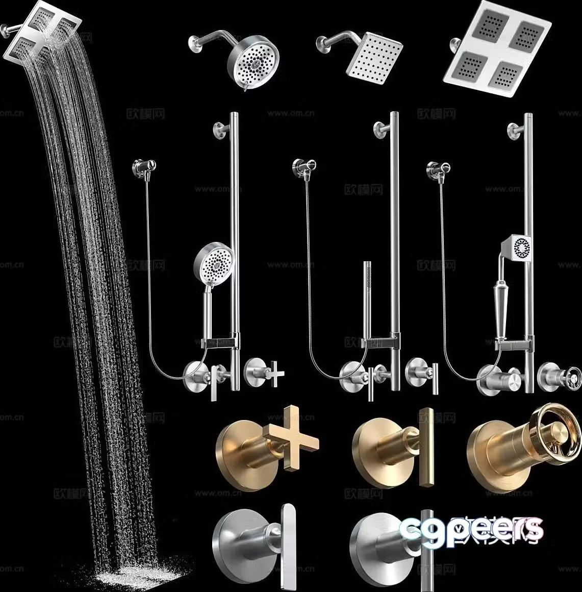 kohler shower head shower head 3d model