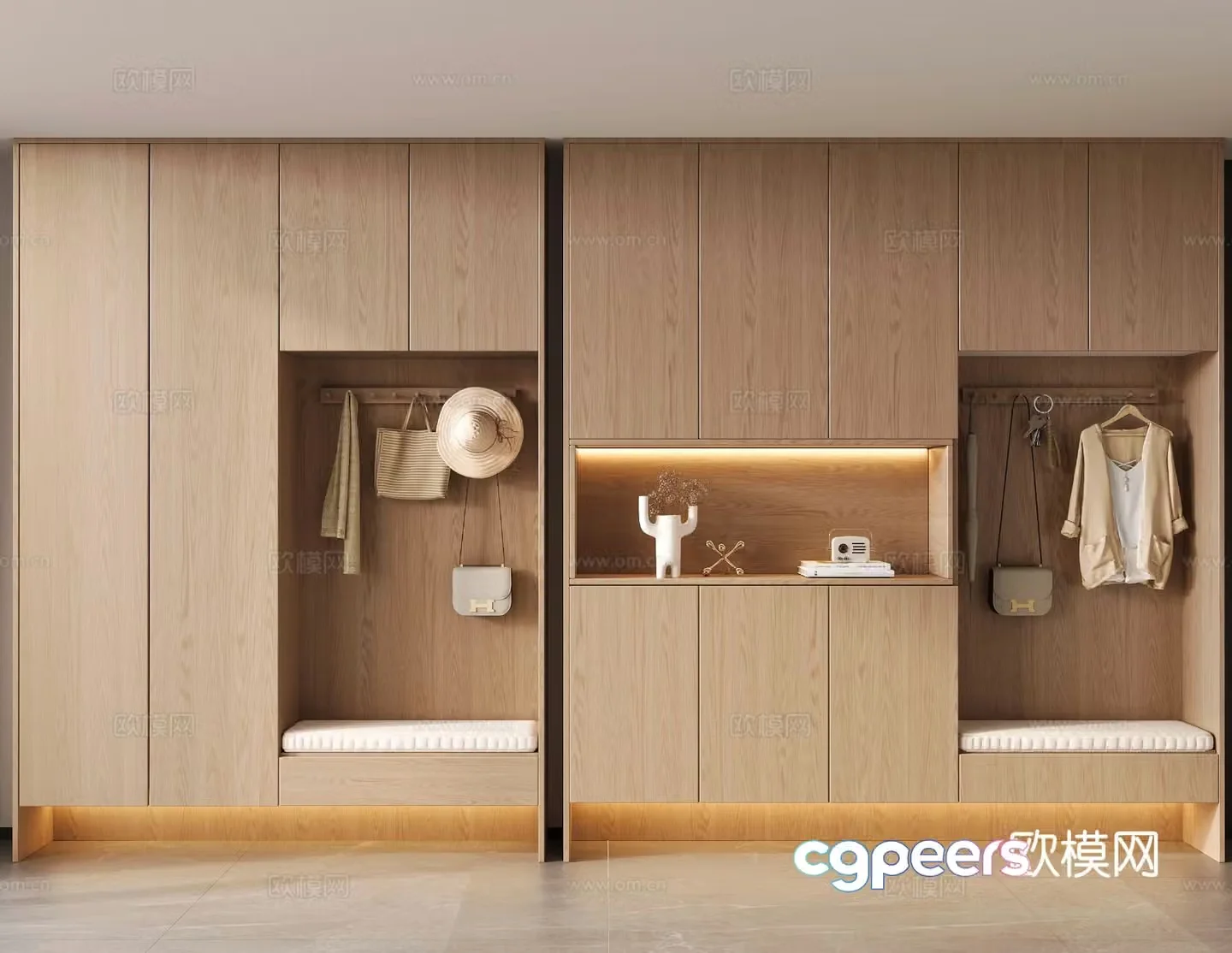 Entrance shoe cabinet Entry shoe cabinet 3D model