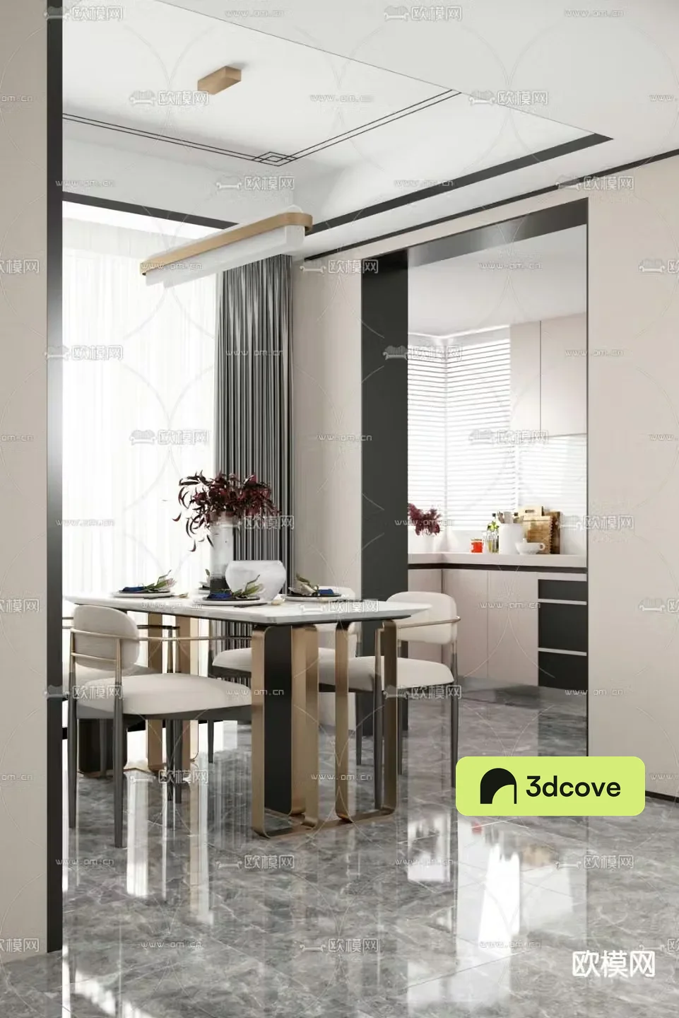Paishang Design Modern Light Luxury Restaurant