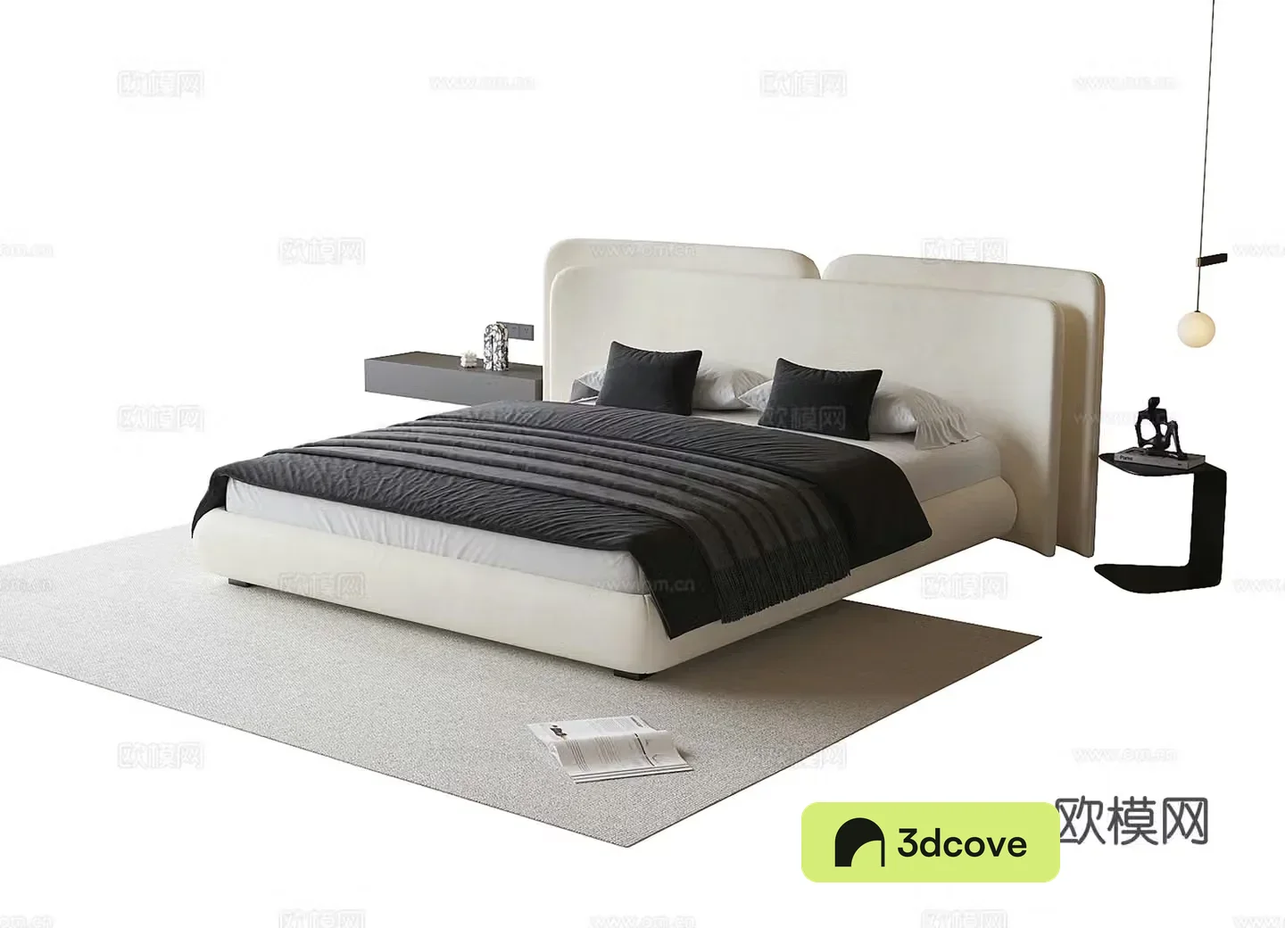 Modern double bed