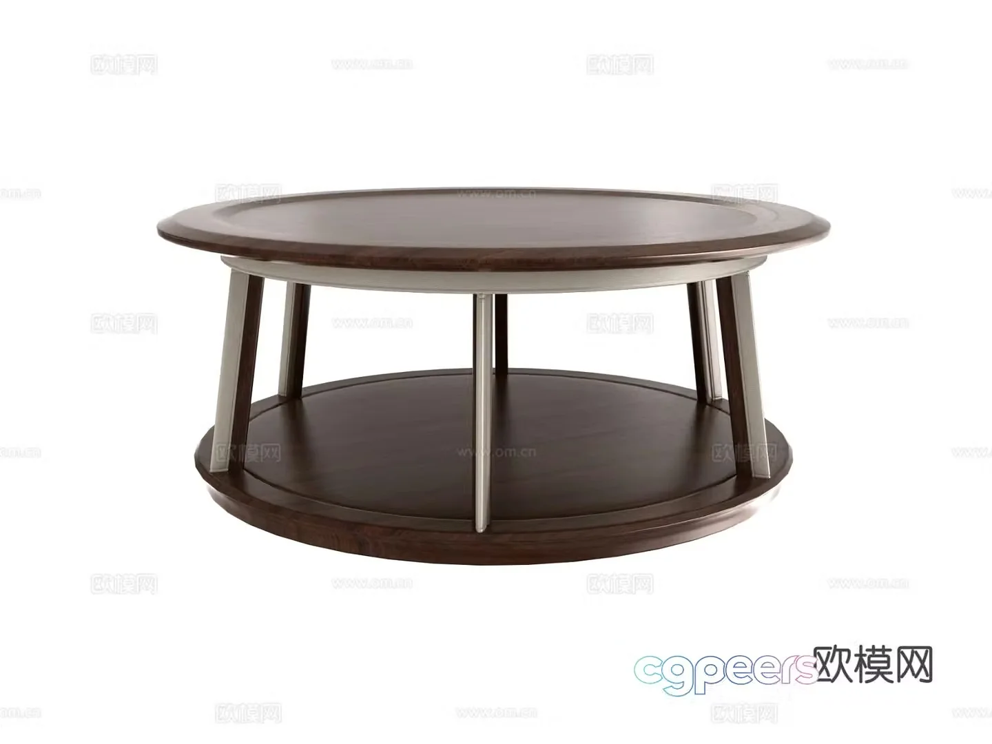 New Chinese style coffee table round table 3d model