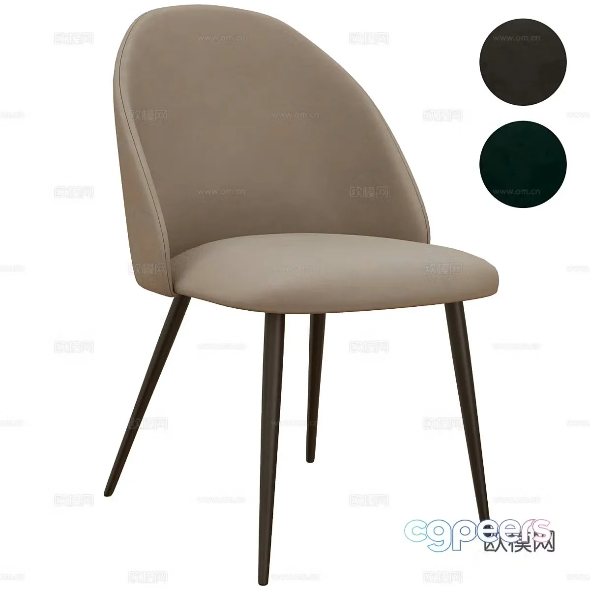 Modern Italian single chair 3d model