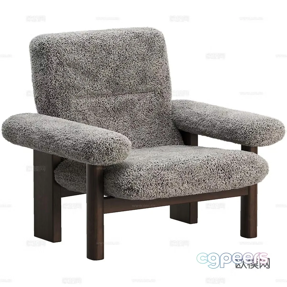 Brasilia lounge chair 3d model