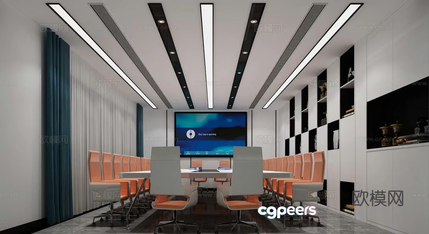 Modern conference room 3d model