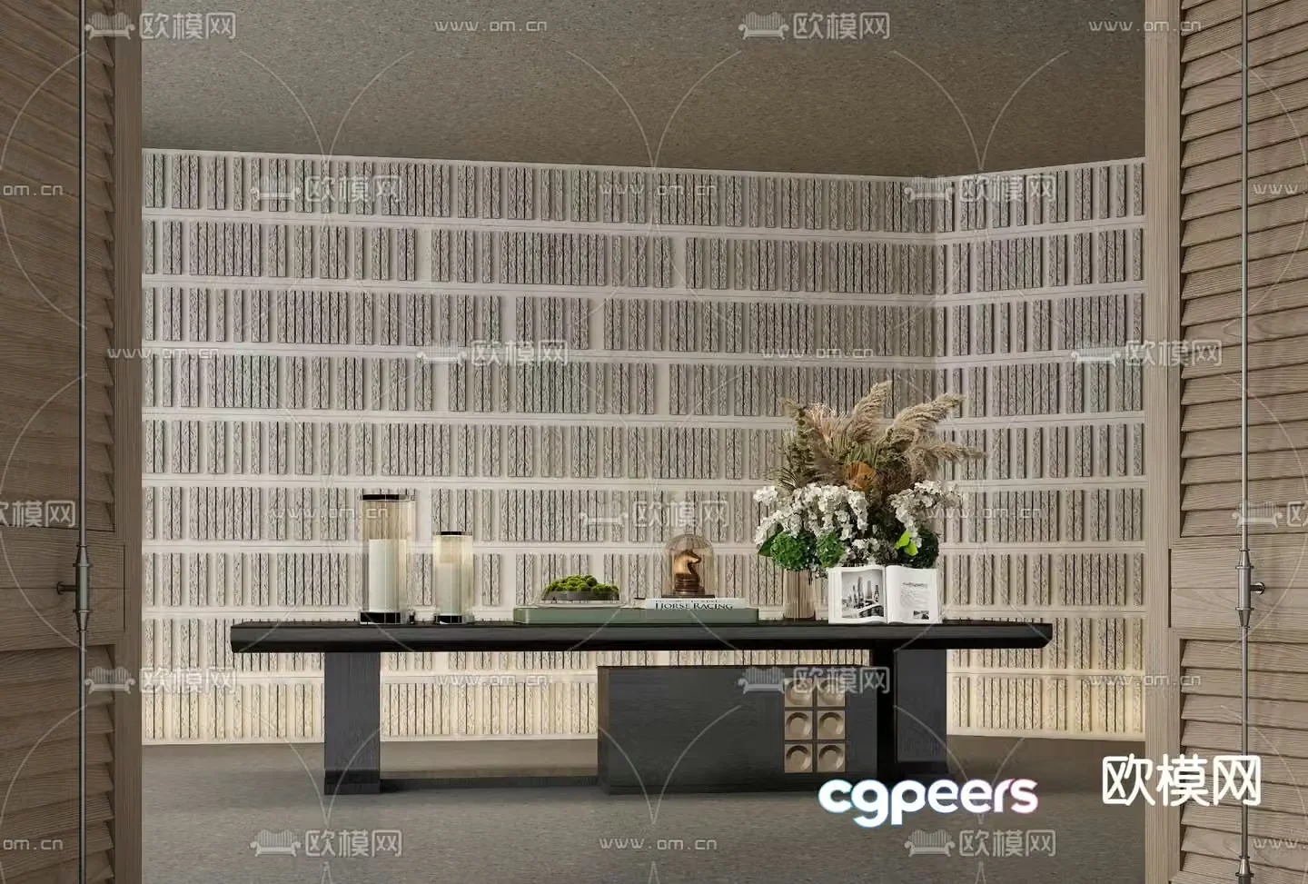 CCD hotel end view deck 3d model