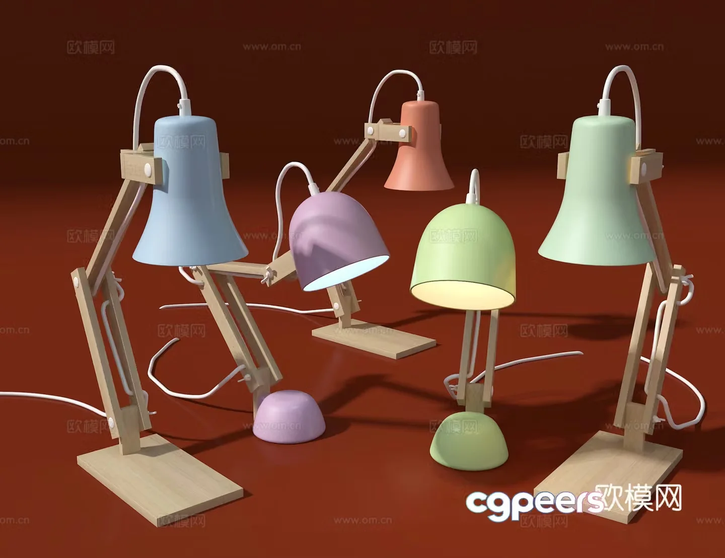 Children’s desk lamp 3d model