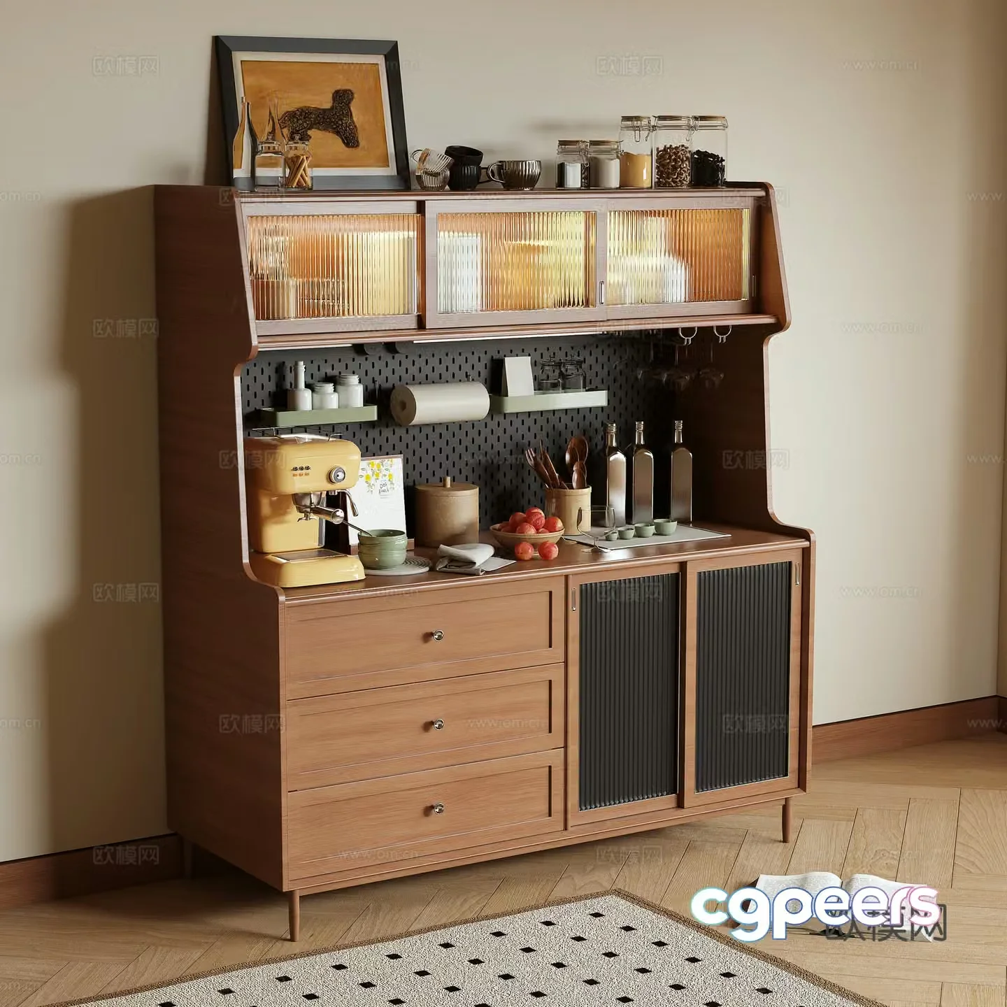 Middle-aged sideboard 3D model