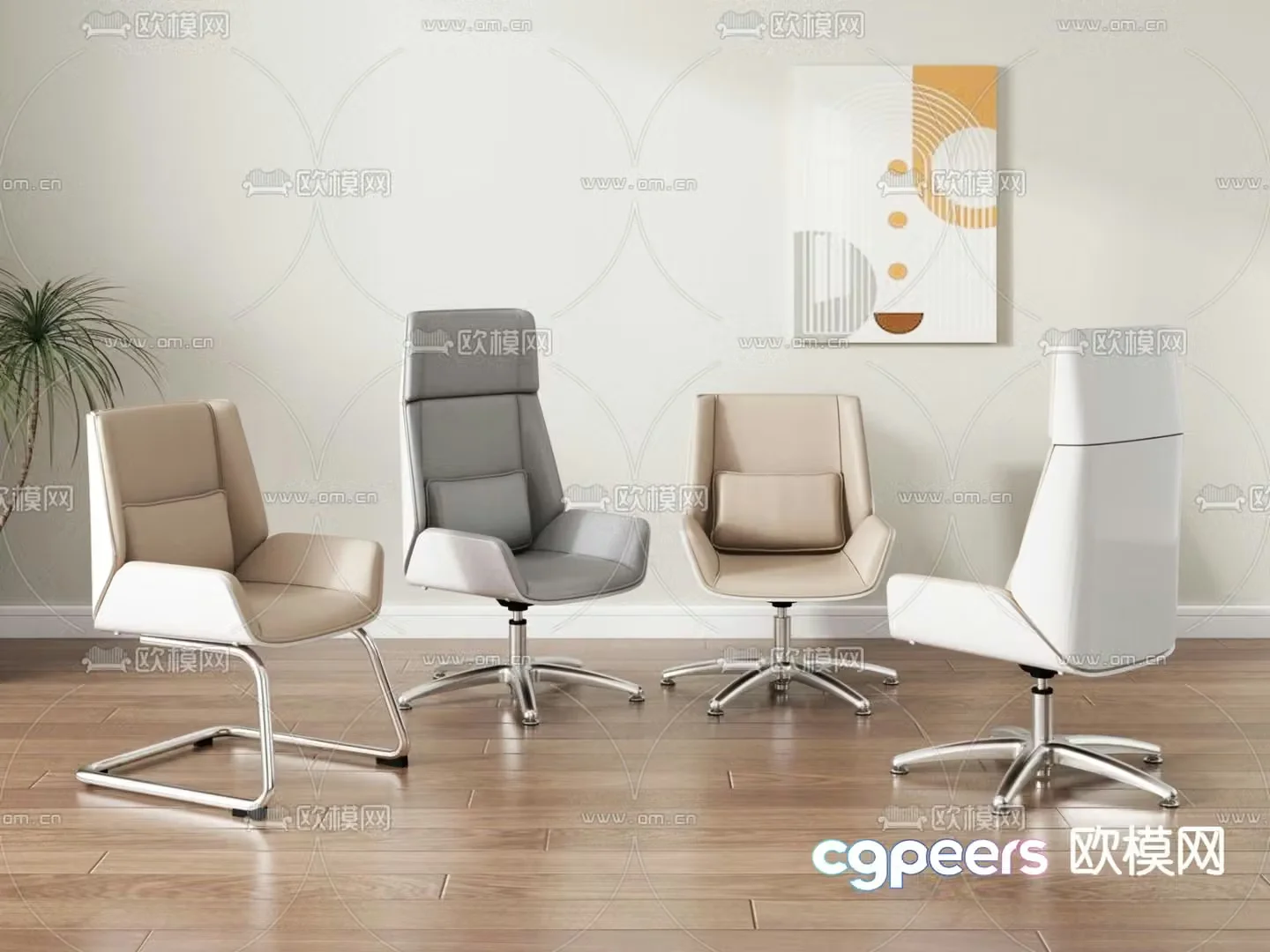 Office chair executive chair 3d model
