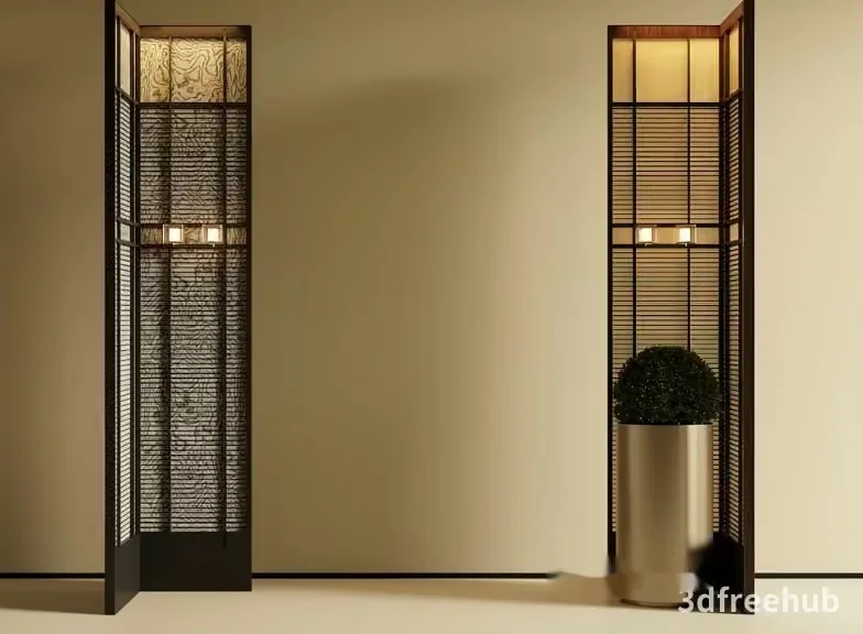 Modern Floor Lamps 3D Model – 23289 – VRAY Render