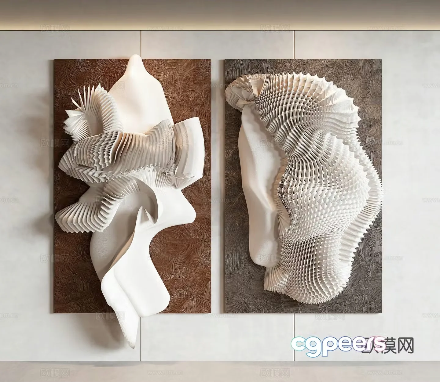 Modern wall decoration pendant 3D model