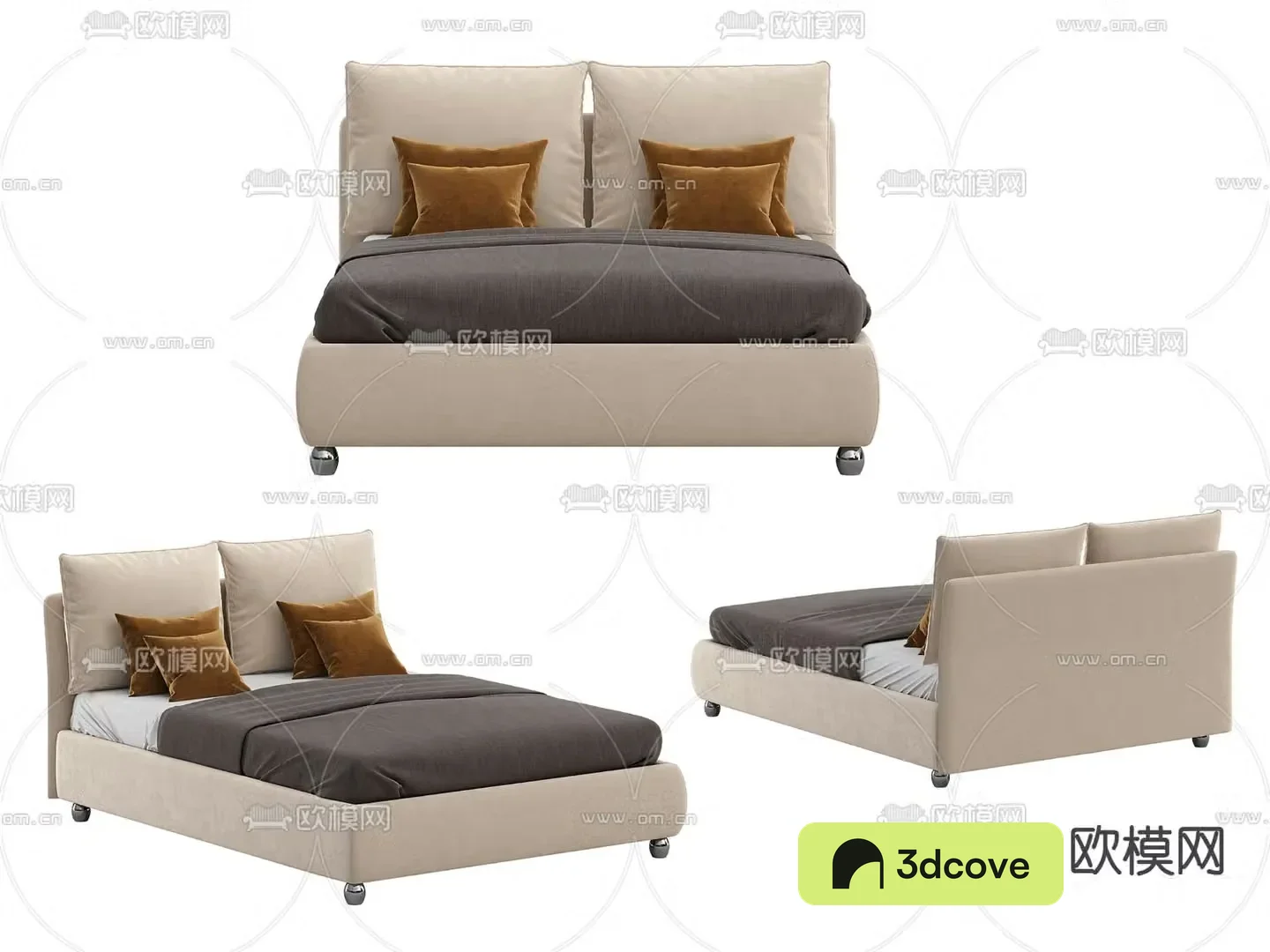 Modern double bed