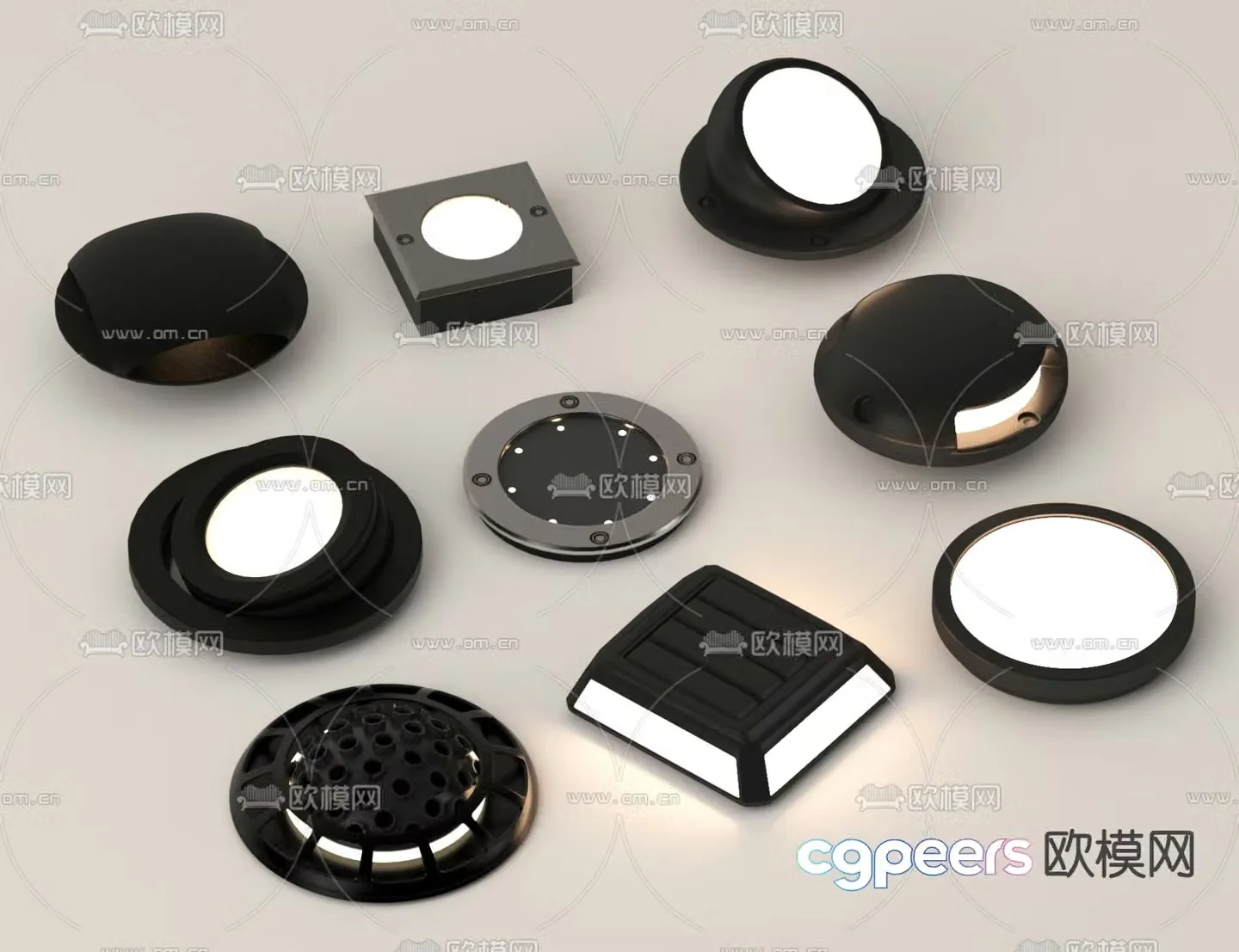 Outdoor lights landscape lights lawn lights garden lights 3d model