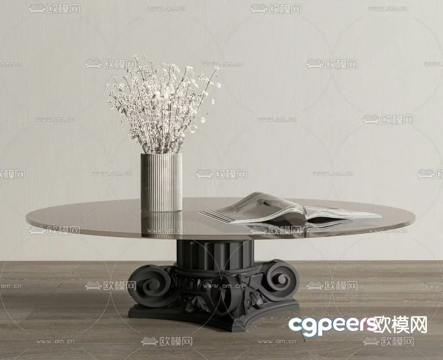 French coffee table 3d model