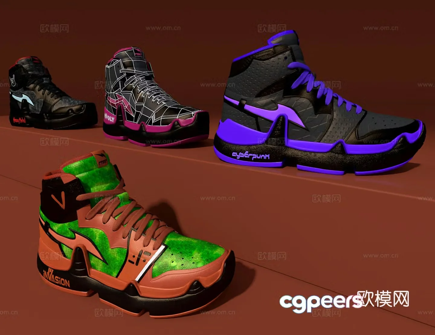 Fashion shoes 3d model