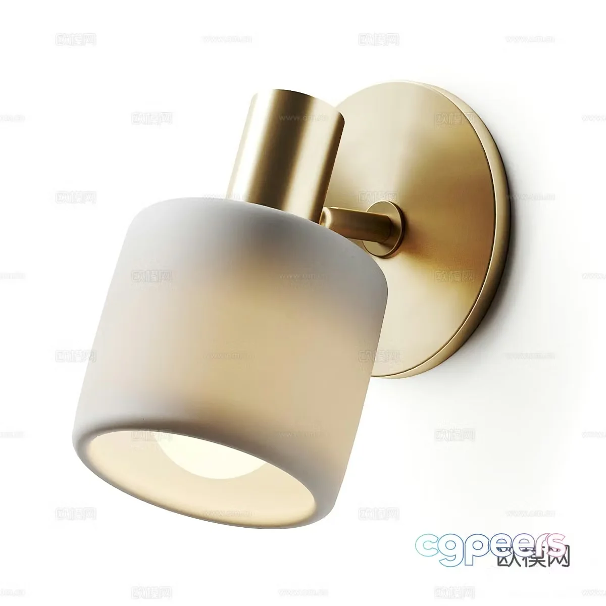 Modern light luxury decorative wall light 3d model