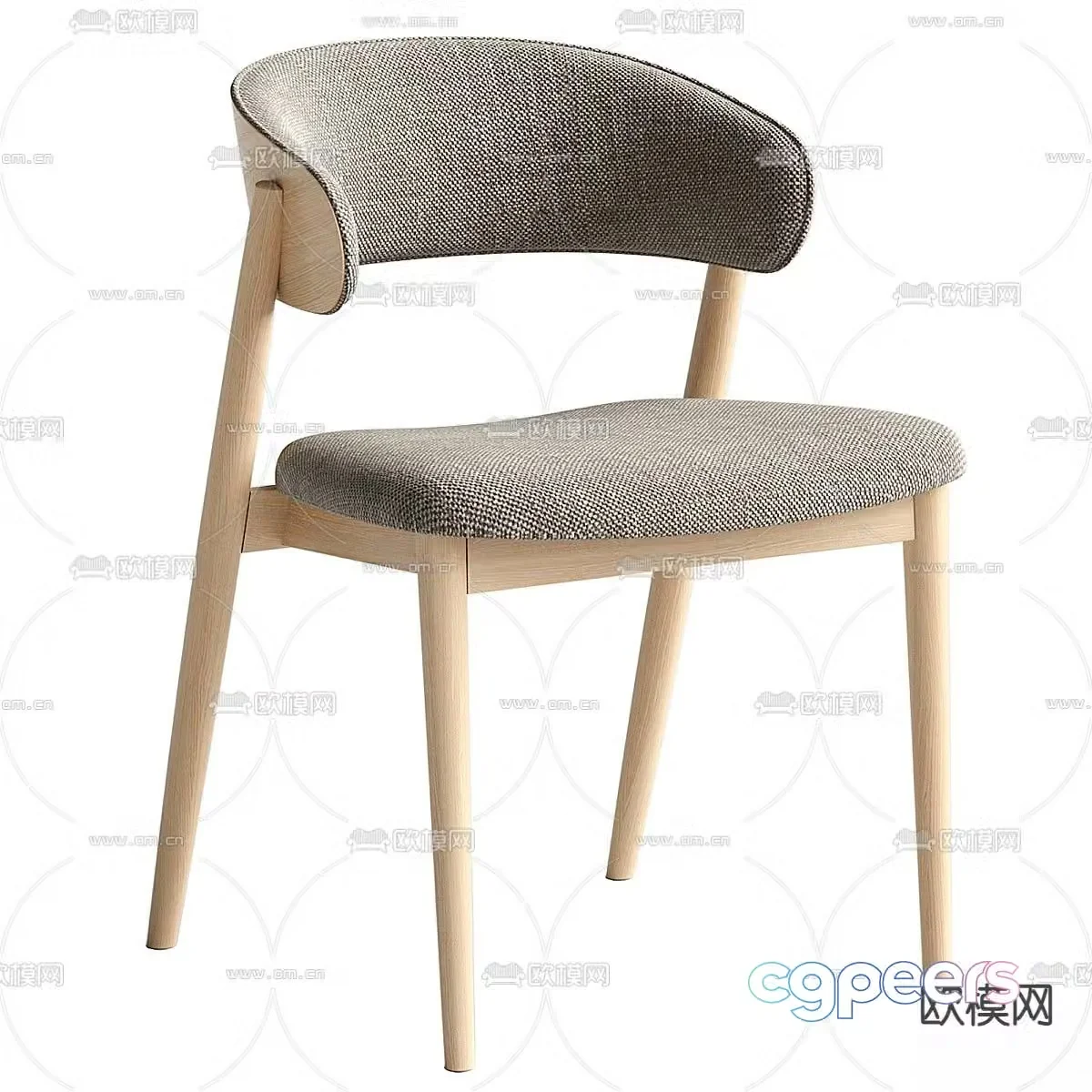 chair dining chair 3d model