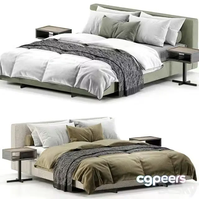 3ds Max Free – Yves Bed By Minotti