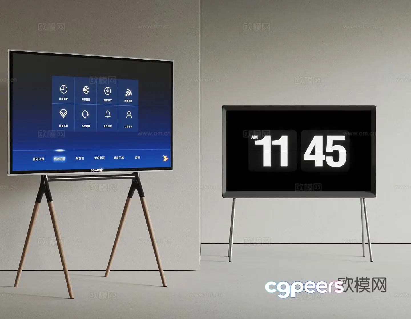 Modern TV stand Mobile TV 3d model