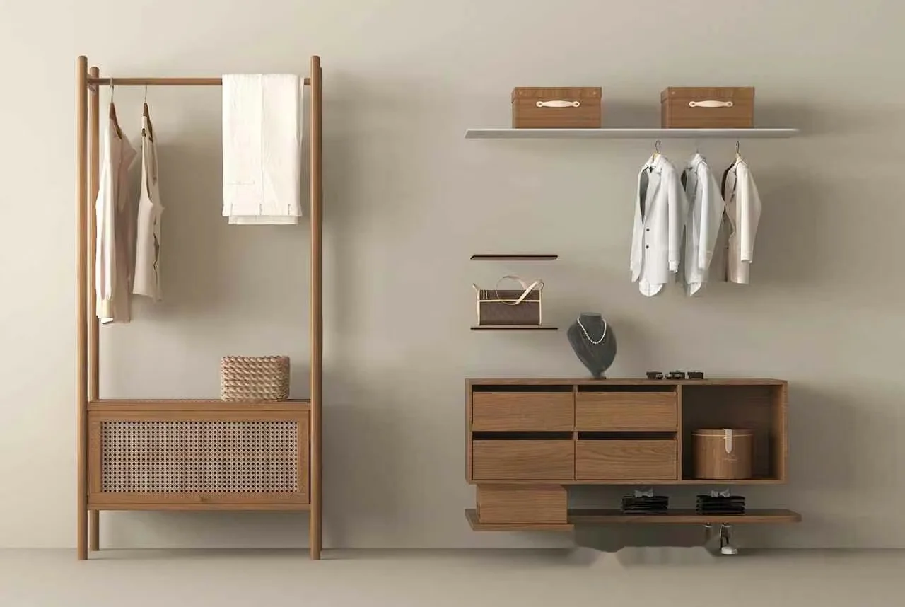 Minimalist Wood Closet 3D Model – 2346 – VRAY Render